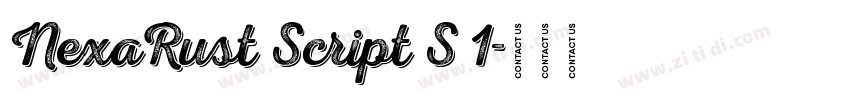 NexaRust Script S 1字体转换